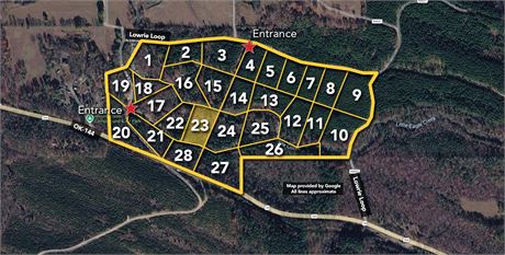2.437+/- acres off of State Highway 144, Smithville, OK 74957 - #404443